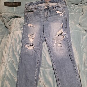 Torrid Light Blue Distressed Boyfriend Jeans